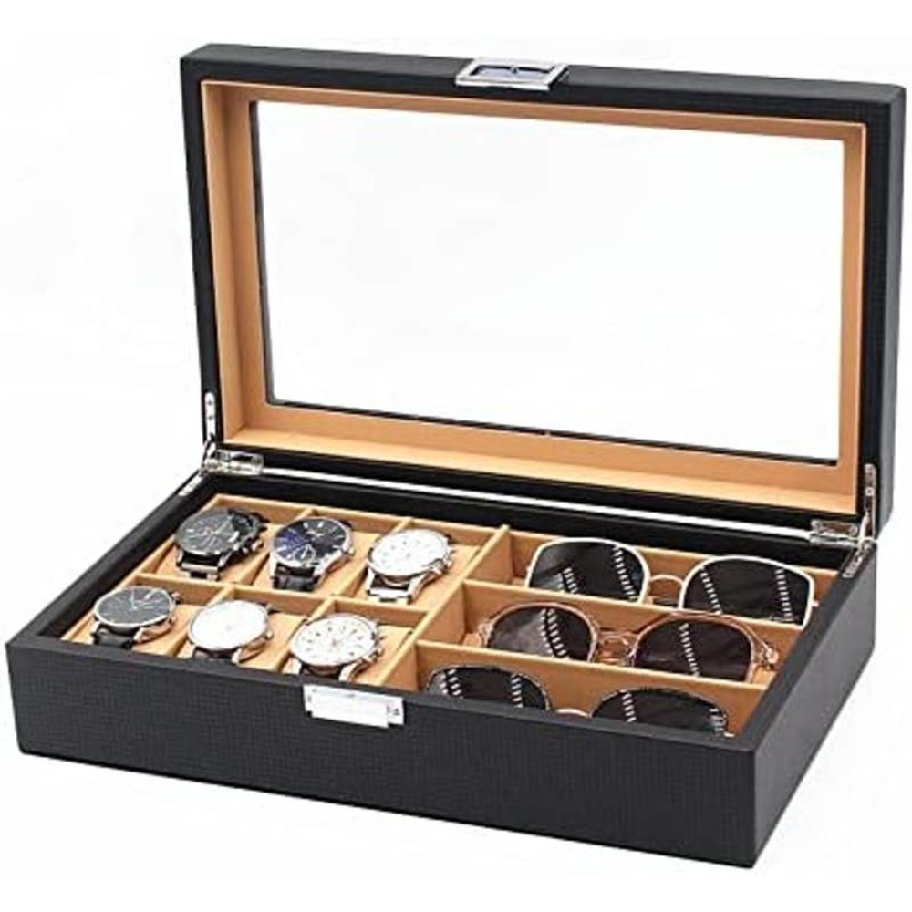 Masterwatchmaker Display Case 6 Watches 3 Glasses- NEW